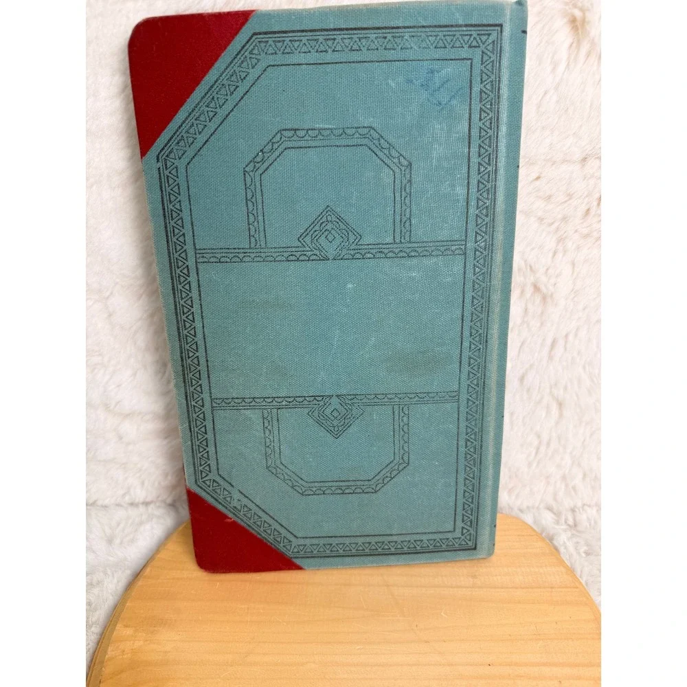 Vintage Vernon Royal Double Entry Ledger Book Teal Red 12x7.75 Account Journal